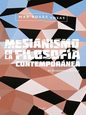 cover image of Mesianismo en la filosofía contemporánea